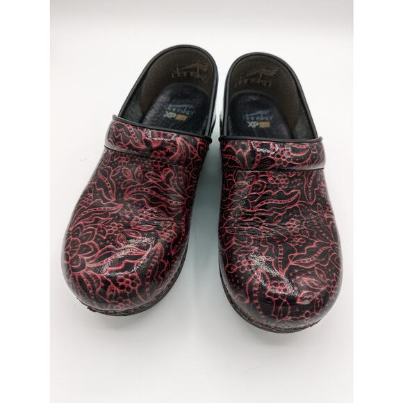 DANSKO XP 2.0 CLOGS WOMENS 37 US 6.5/7 FLORAL NURSING SHOE - Picture 1 of 6